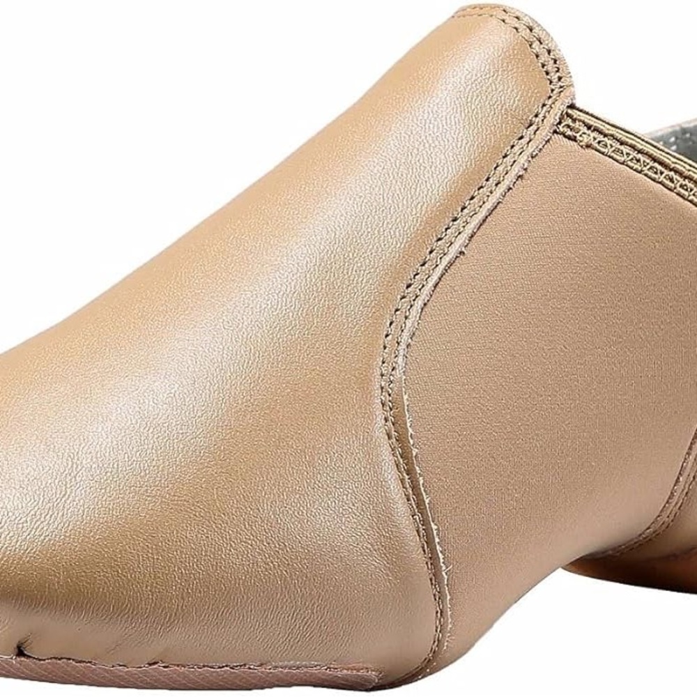 Tan Women's Slip-On Dance Shoes
